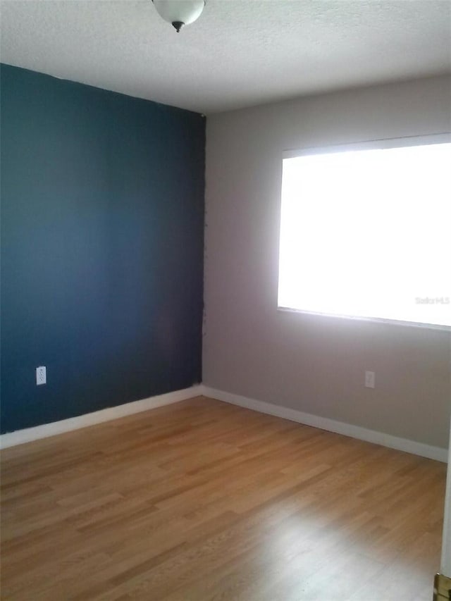 2011 N 61st St, Tampa, FL 33619 - spare room featuring light wood-style floors, baseboards, and a textured ceiling