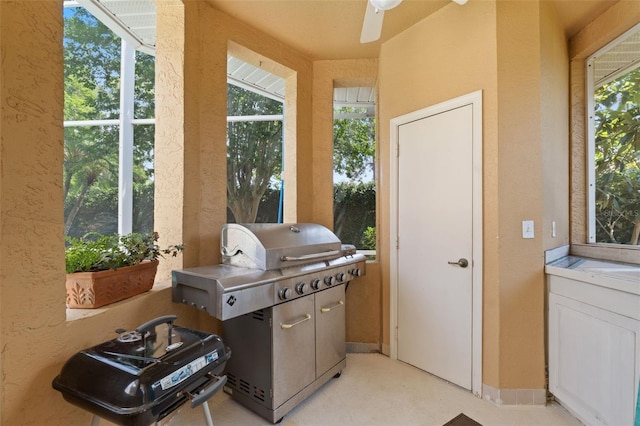 sunroom / solarium with plenty of natural light