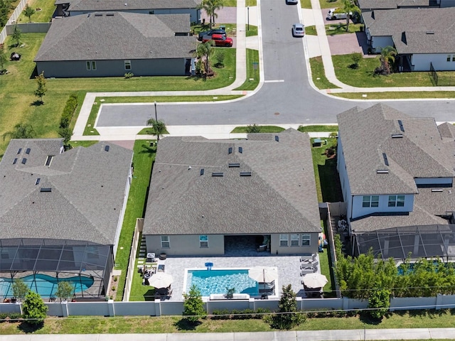 3332 Lone Cypress Pt, Oviedo, FL 32765 - aerial perspective of suburban area featuring a pool area