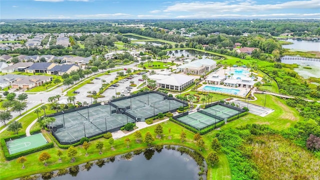 2423 Datura Loop, Saint Cloud, FL 34772 - bird's eye view of a pool area and a large body of water