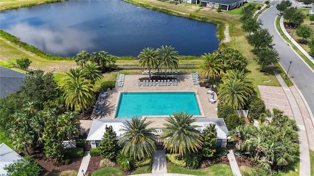 2423 Datura Loop, Saint Cloud, FL 34772 - bird's eye view of a pool and a nearby body of water