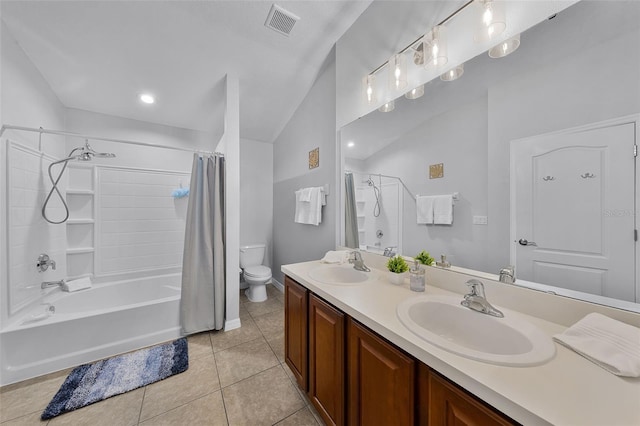 1821 San Jacinto Cir, Sanford, FL 32771 - full bath featuring visible vents, a sink, tile patterned floors, and toilet