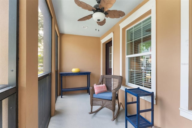 view of sunroom