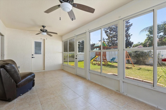342 Hanging Moss Cir, Lake Mary, FL 32746 - sunroom / solarium with ceiling fan