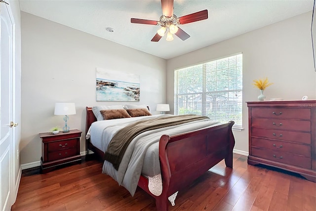12724 Bideford Ave, Windermere, FL 34786 - bedroom featuring wood finished floors and ceiling fan