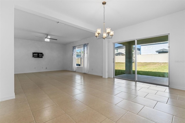 683 Campo Ln, Davenport, FL 33837 - spare room featuring light tile patterned floors and baseboards