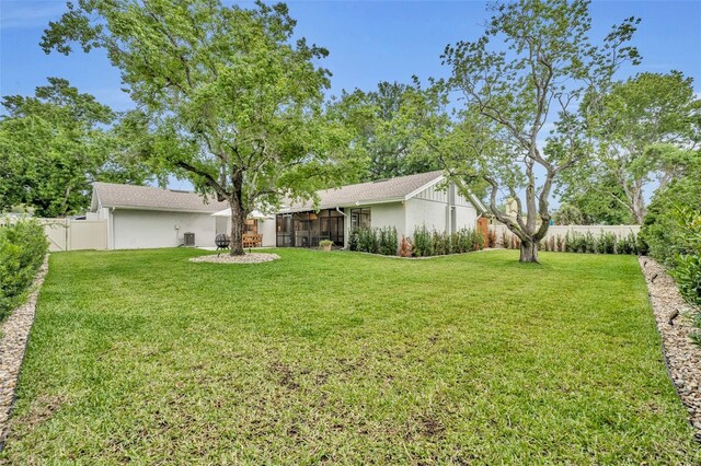 1218 Fairway Dr, Winter Park, FL 32792 - view of yard featuring a sunroom