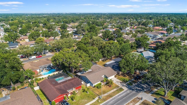 drone / aerial view with a residential view