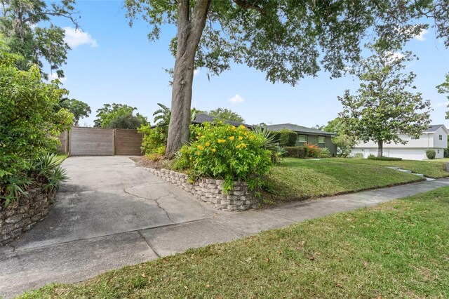4118 Teriwood Ave, Orlando, FL 32812 - exterior space with a front lawn and fence