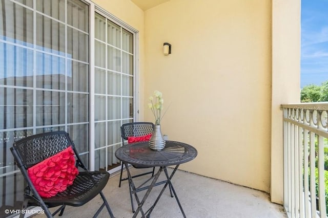 view of balcony
