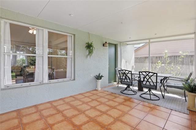view of sunroom / solarium