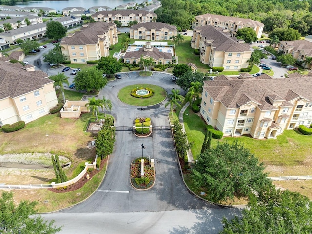 aerial view of property's location featuring nearby suburban area