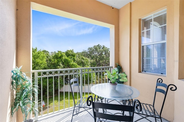 view of balcony
