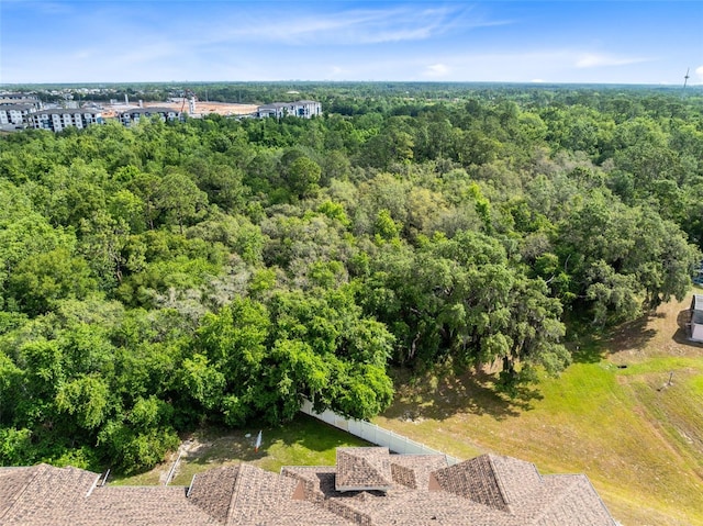 aerial view of a forest