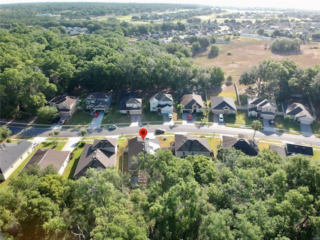 drone / aerial view with a residential view