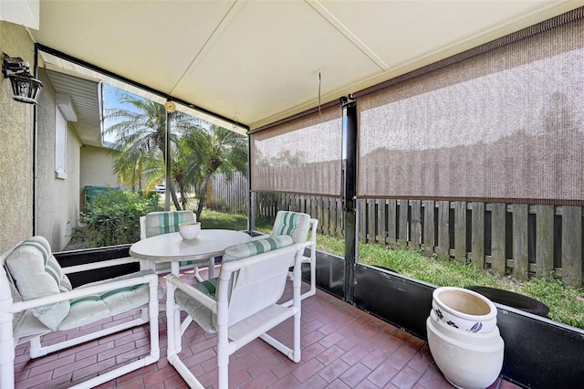 1208 Duke Way, Cocoa, FL 32922 - sunroom featuring outdoor dining space