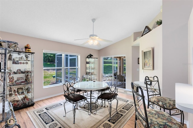 3661 Kingswood Ct, Clermont, FL 34711 - dining space featuring plenty of natural light, a ceiling fan, and light wood finished floors