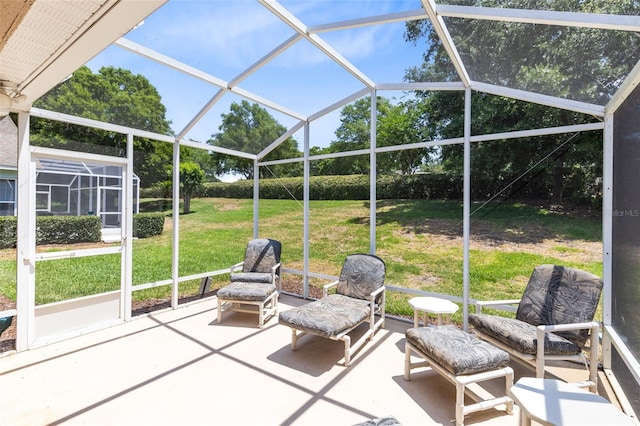 3661 Kingswood Ct, Clermont, FL 34711 - view of patio featuring glass enclosure