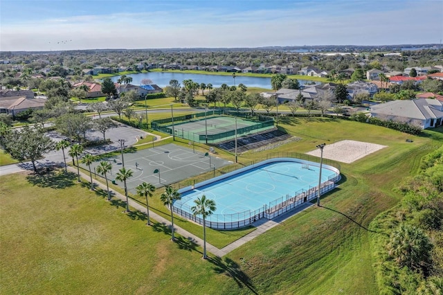 2407 Oakington St, Winter Garden, FL 34787 - aerial view of residential area with a large body of water