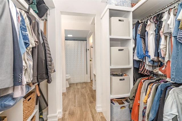 4332 Lake Underhill Rd Unit 12D10, Orlando, FL 32803 - walk in closet with wood finished floors