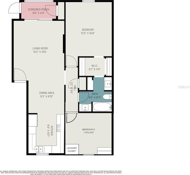 4332 Lake Underhill Rd Unit 12D10, Orlando, FL 32803 - floor plan
