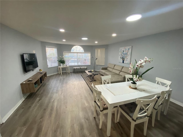 3147 Britannia Blvd Unit A, Kissimmee, FL 34747 - dining area with baseboards, recessed lighting, and wood finished floors