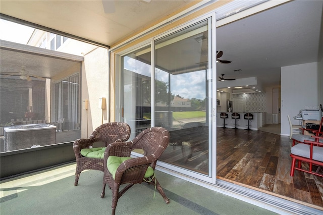 3567 Shallot Dr Unit 103, Orlando, FL 32835 - sunroom / solarium featuring ceiling fan