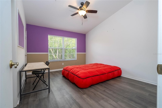 3567 Shallot Dr Unit 103, Orlando, FL 32835 - bedroom with wood finished floors, baseboards, and a ceiling fan