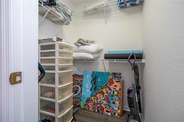 3567 Shallot Dr Unit 103, Orlando, FL 32835 - walk in closet featuring wood finished floors