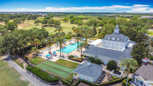 7509 Mourning Dove Cir Unit 203, Reunion, FL 34747 - aerial view featuring view of golf course