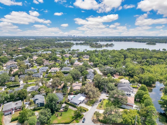 2525 Venetian Way, Winter Park, FL 32789 - drone / aerial view with a water view and a residential view