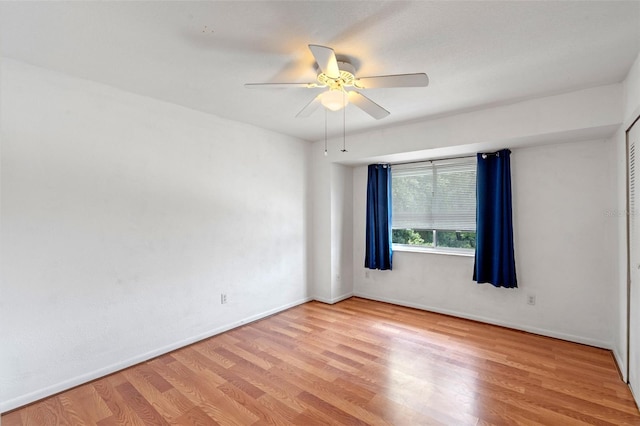 130 Kristi Ann Ct, Winter Springs, FL 32708 - spare room with light wood-type flooring and a ceiling fan
