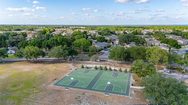 bird's eye view with a residential view