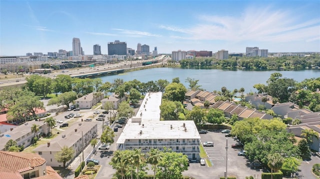 320 Lakeview St Unit 222, Orlando, FL 32804 - aerial view of a skyline view and a large body of water