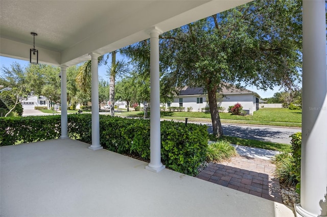 view of patio / terrace with a porch