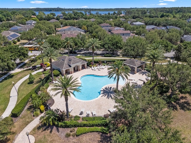birds eye view of property