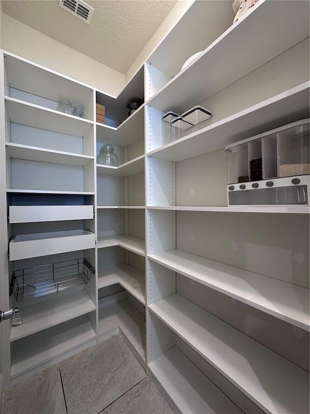 pantry with visible vents