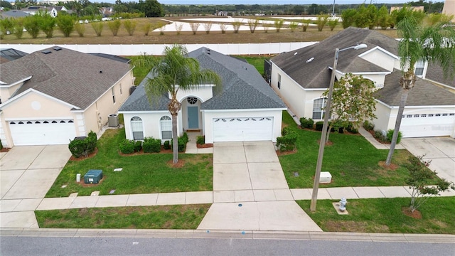 bird's eye view with a residential view