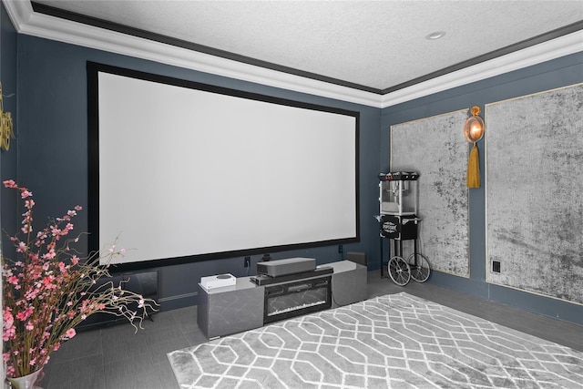 1840 Bryan Ave, Winter Park, FL 32789 - cinema featuring crown molding and a textured ceiling