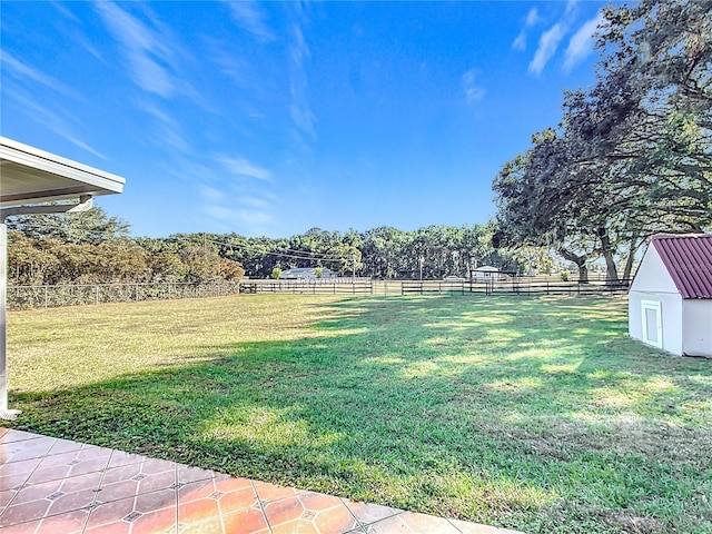 1072 SE 155th St, Summerfield, FL 34491 - view of yard with an outdoor structure and a fenced backyard