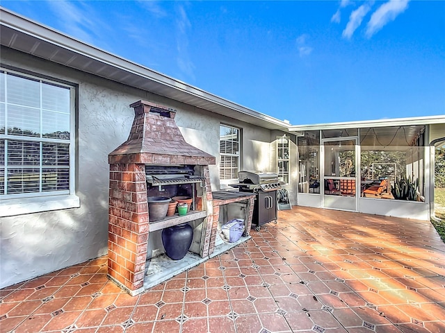 1072 SE 155th St, Summerfield, FL 34491 - view of patio / terrace featuring a grill