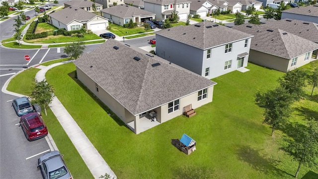 aerial perspective of suburban area