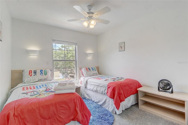 1041 Park Ridge Cir, Kissimmee, FL 34746 - bedroom featuring carpet and ceiling fan
