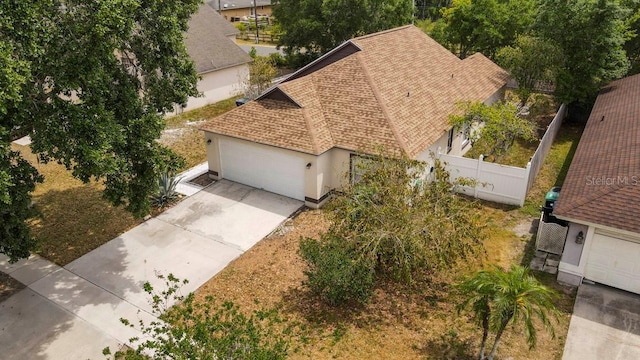 view of subject property