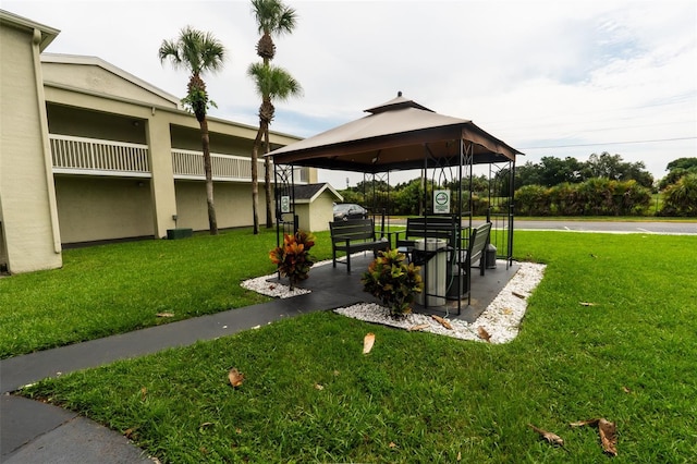 5245 W Irlo Bronson Memorial Hwy Unit 151, Kissimmee, FL 34746 - view of grassy yard with a gazebo