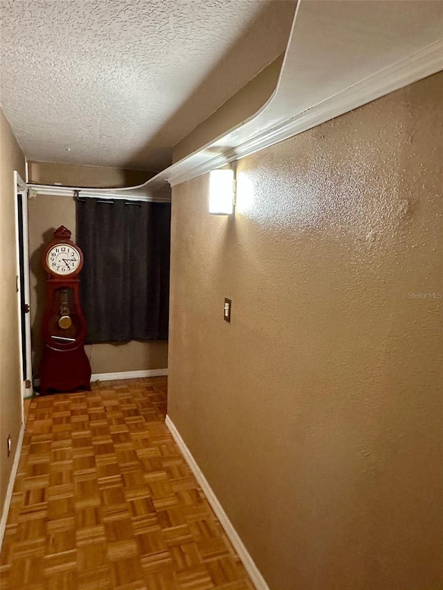300 Broadview Ave, Altamonte Springs, FL 32701 - below grade area with baseboards and a textured ceiling