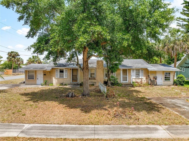 view of ranch-style home