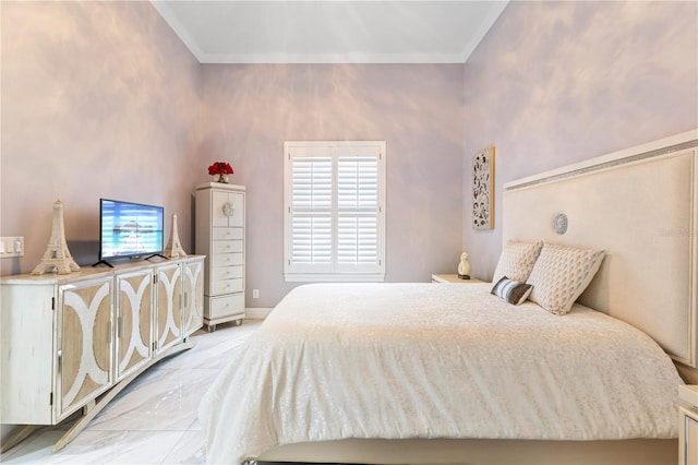1450 Belfiore Way, Windermere, FL 34786 - bedroom featuring crown molding and light marble finish flooring