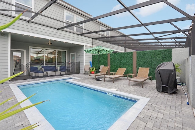 7554 Oak Spring Ln, Davenport, FL 33837 - view of pool with an outdoor hangout area and a patio