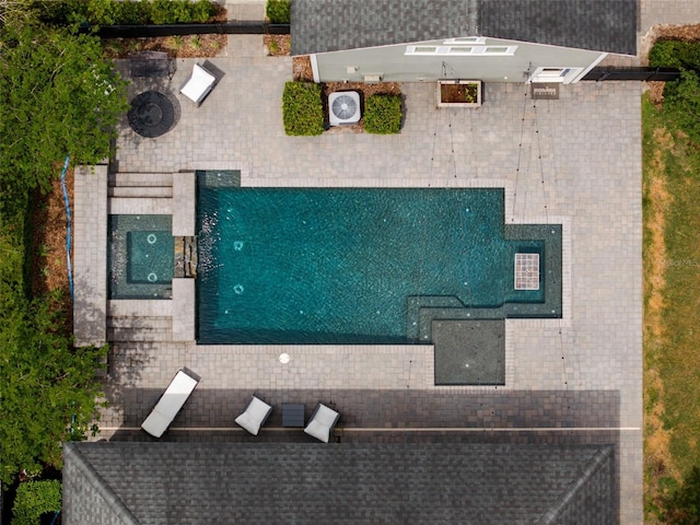 birds eye view of property